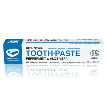 Green People toothpaste peppermint & aloe vera