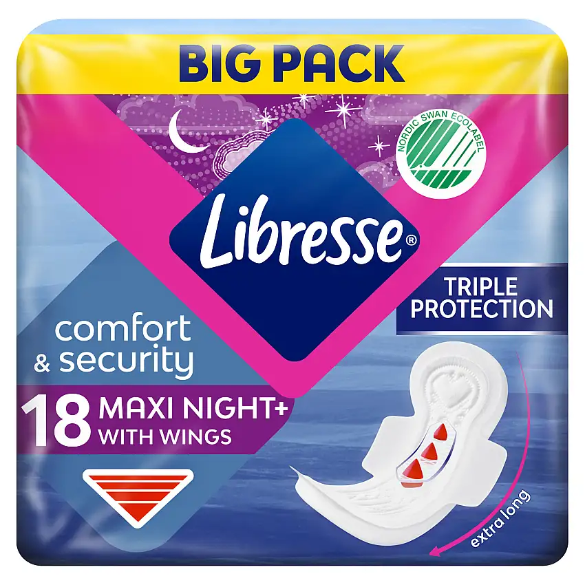 Libresse Maxi Night Wing 18 stk
