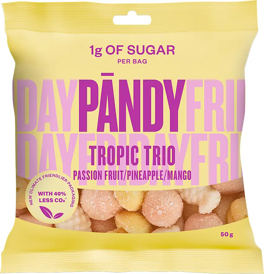 Pandy Tropic Trio Sukkerfri 50 g