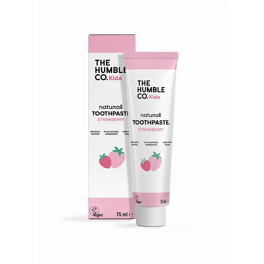 The Humble Co. Natural toothpaste, strawberry, kids Strawberry Kids 75 ml