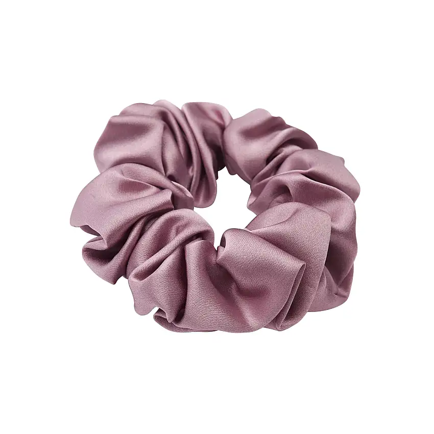 Lenoites Mulberry Silk Scrunchie Purple
