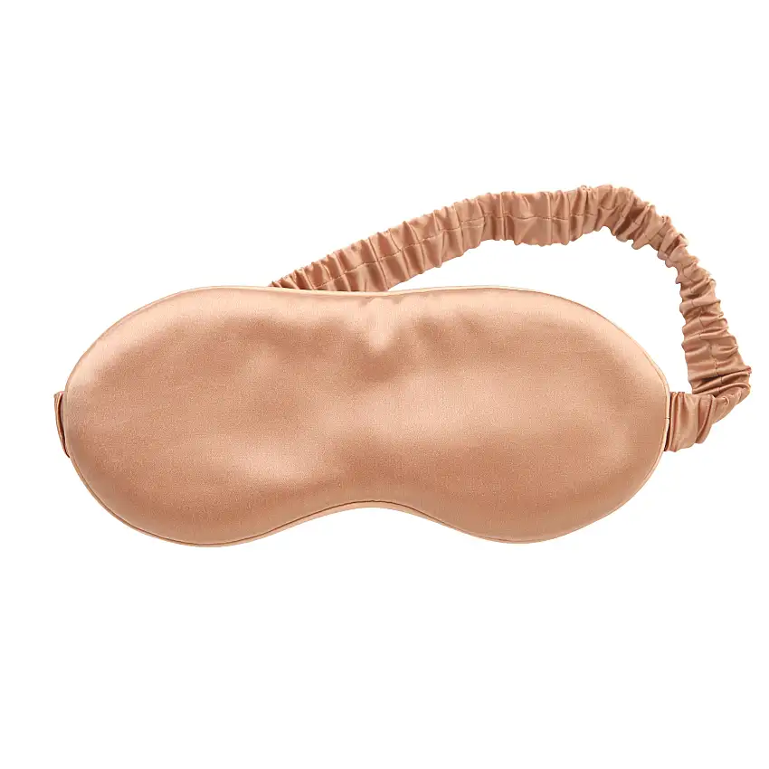 Lenoites Mulberry Sleep Mask with Pouch Rose Gold