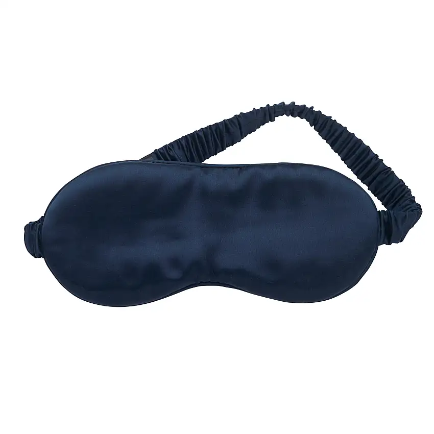 Lenoites Mulberry Sleep Mask with Pouch Blue