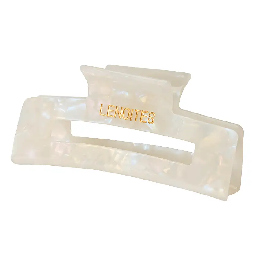 Lenoites Eco-Friendly Hair Claw Pearly White