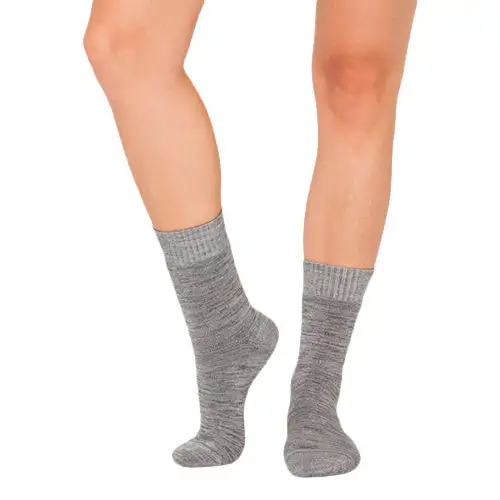 Women´s Crew Boot Socks Grå | Str. 34-40