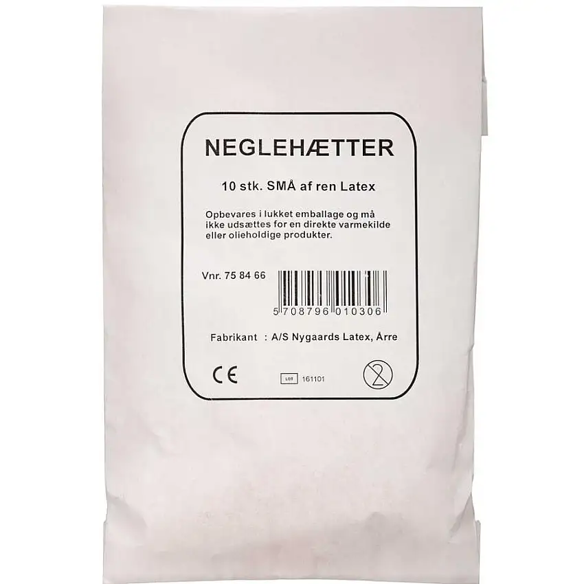 A/S Nygaard's Latex Neglehætter Gummi Små