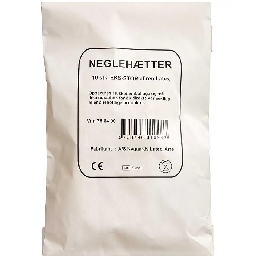 A/S Nygaard's Latex Neglehætter Gummi Ekstra Stor