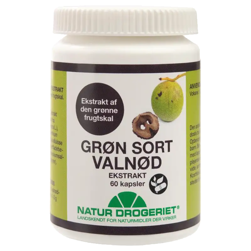 Natur Drogeriet Grøn Sort Valnød Ekstrakt (60 kapsler)