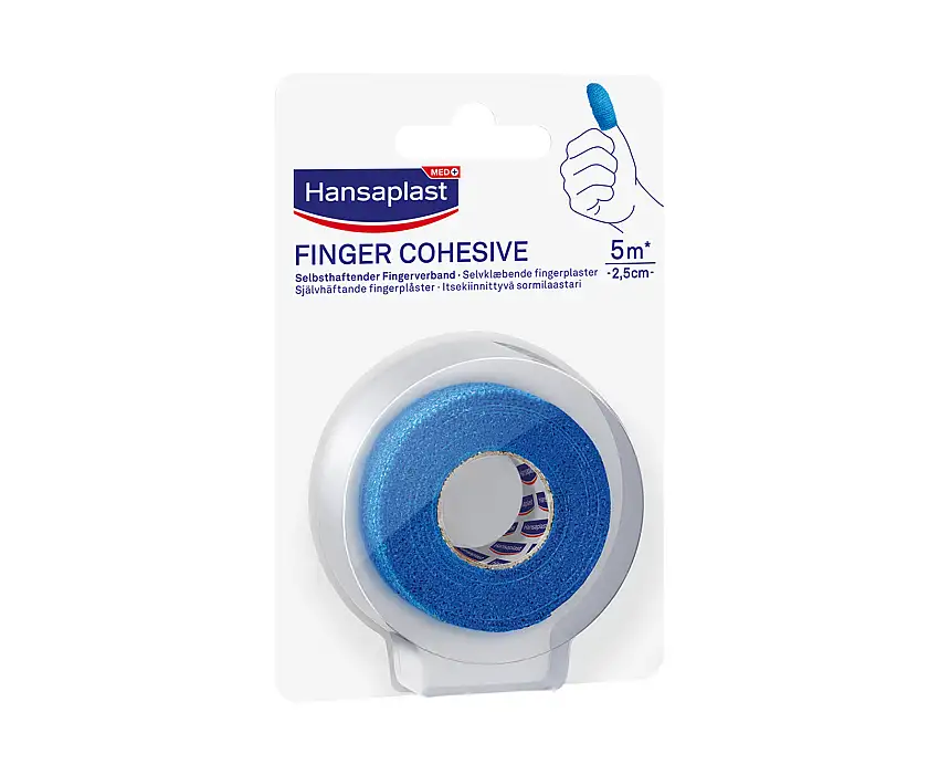 Hansaplast Finger Cohesive Blue 500x2,5 cm