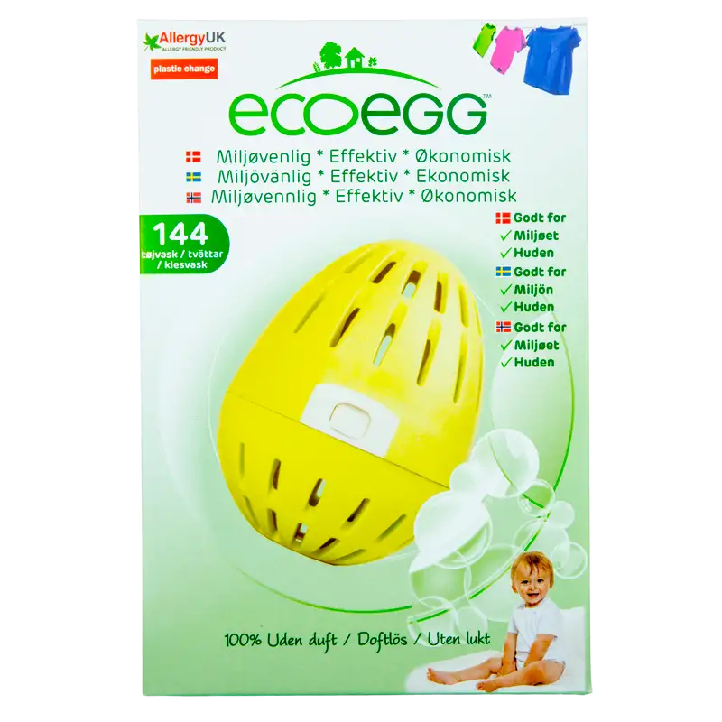 Ecoegg Vaskeæg Uden Duft (144 vaske)