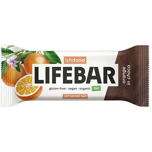 Lifebar Inchoco Orange Raw Økologisk | 40 gr