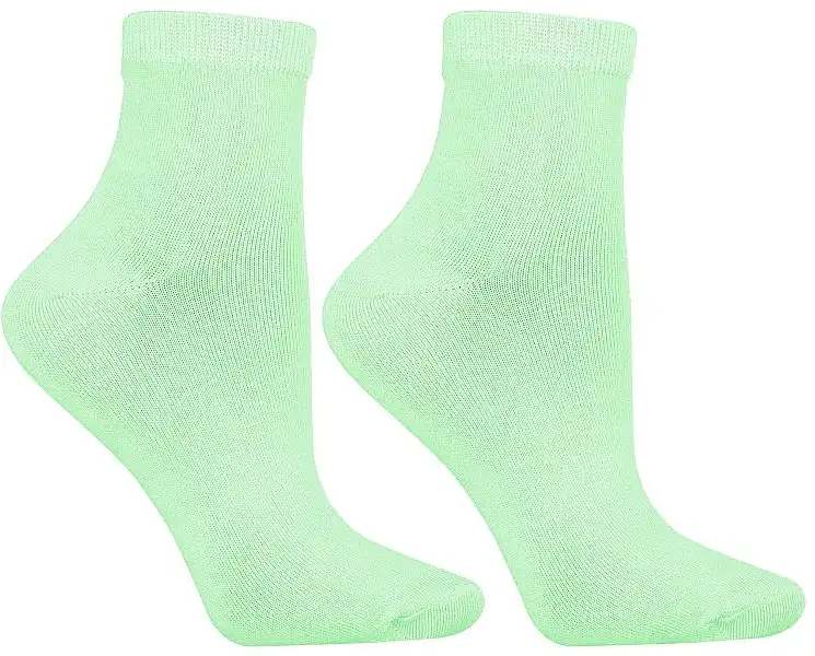 Kvinders bambus ankelsokker, 1 par, grøn 73877894