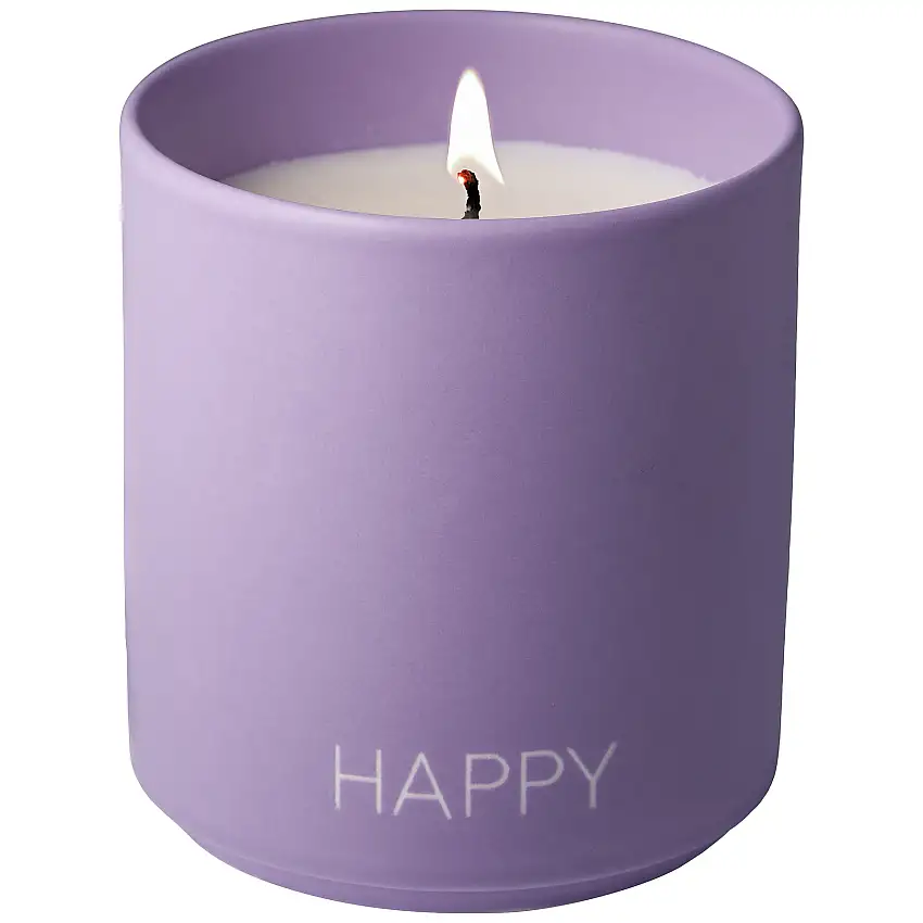 Design Letters Duftlys Happy Lilla Large 260 g