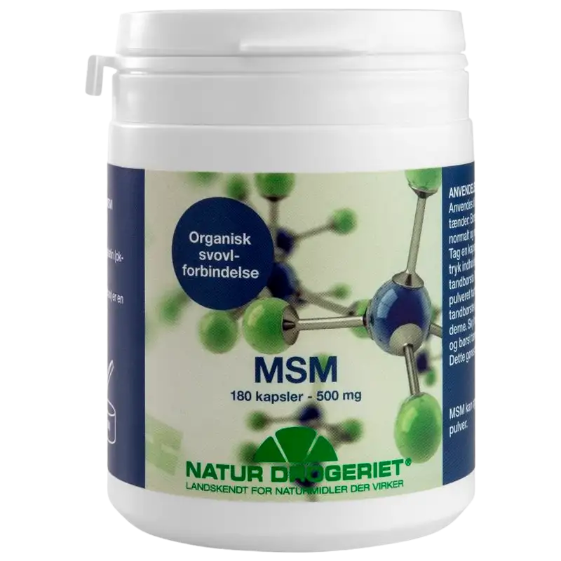 Natur Drogeriet MSM 500 mg (180 kapsler)