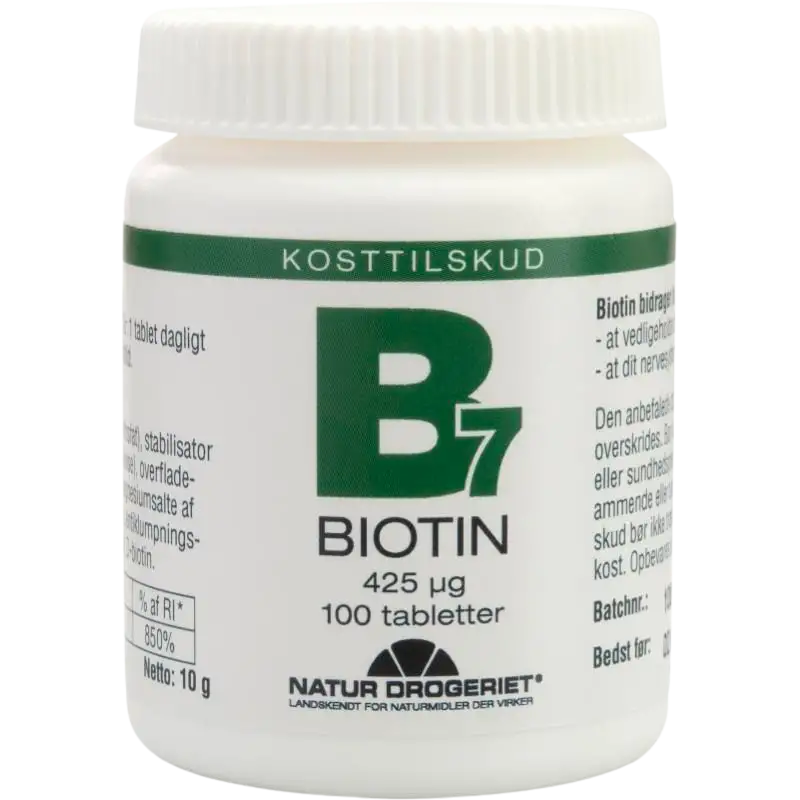 Natur Drogeriet B7 Biotin 425 ug (100 tab)