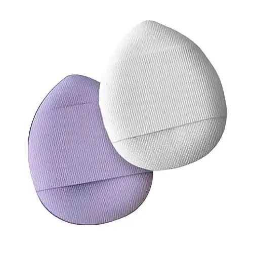 Sæt med mini-makeup-svampe, hvid + lilla, 2 stk. 54451537