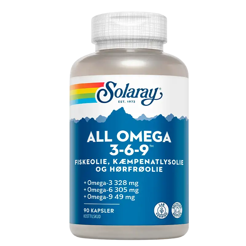 Solaray All Omega 3-6-9 (90 kapsler)