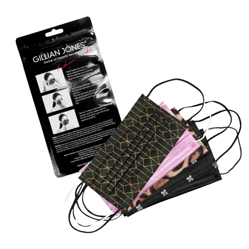 Gillian Jones Fashion Mundbind Med Print (10 stk)