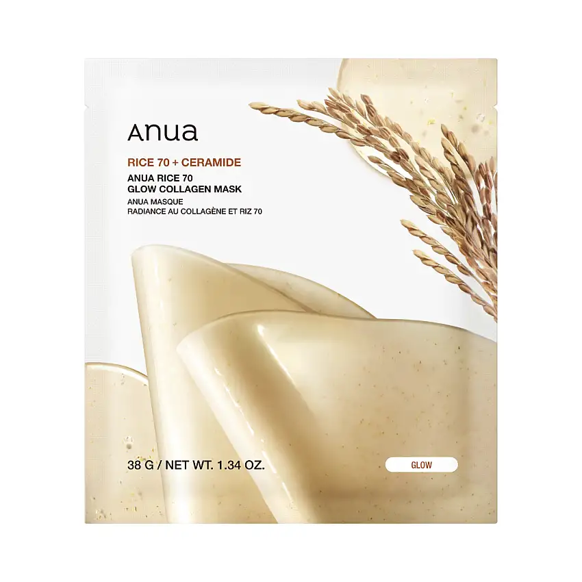 Anua - Rice 70 Glow Collagen Mask