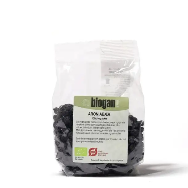 BIOGAN - ØKOLOGISKE ARONIABÆR - 100 g.