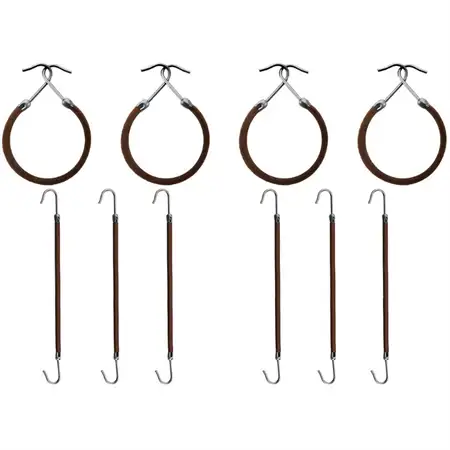 Bungee Hårelastik 1 pakke (10 stk.) - Brun