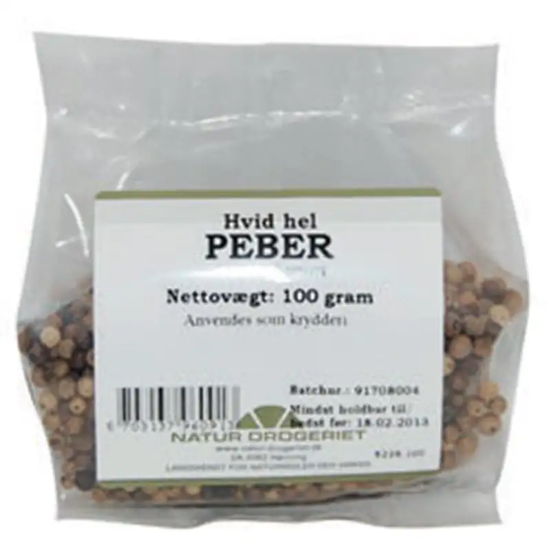 Natur Drogeriet Peber Hvid hel (100 gr)
