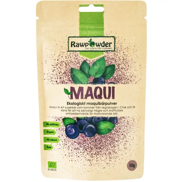 Rawpowder Maqui bär pulver