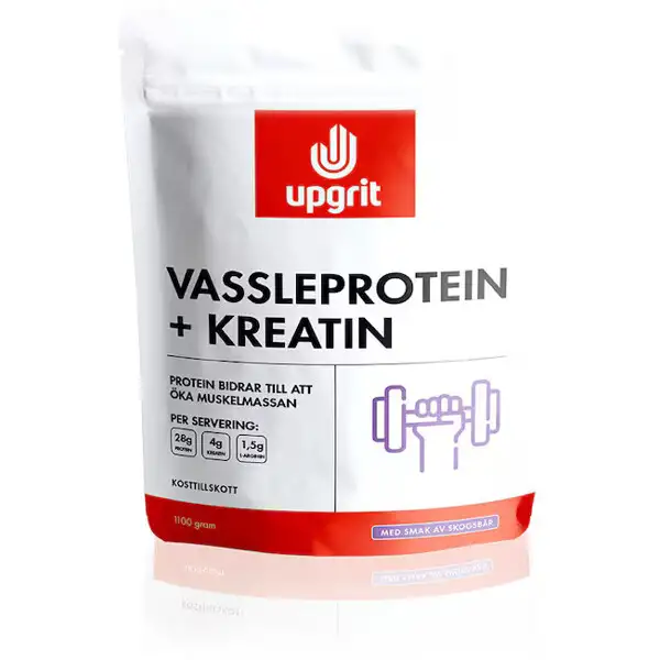 Upgrit Vassleprotein + Kreatin Skogsbär