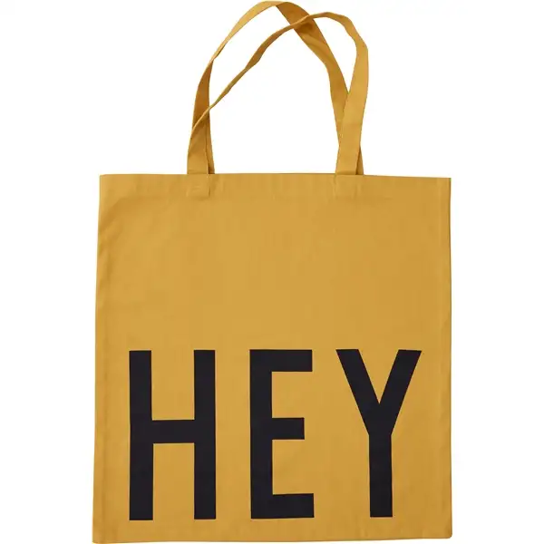 Design Letters Tote Bag Hey