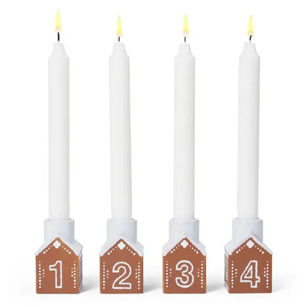 Ingefærkage Adventslysestage