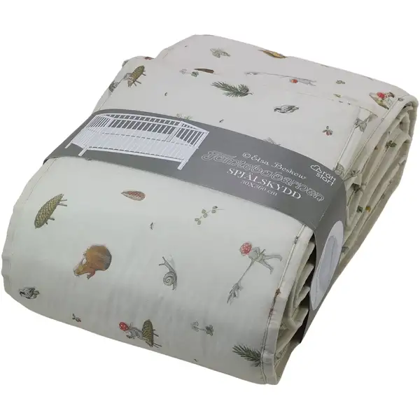 Beskow Nissebørnene Tremmesengsbeskyttelse Beige