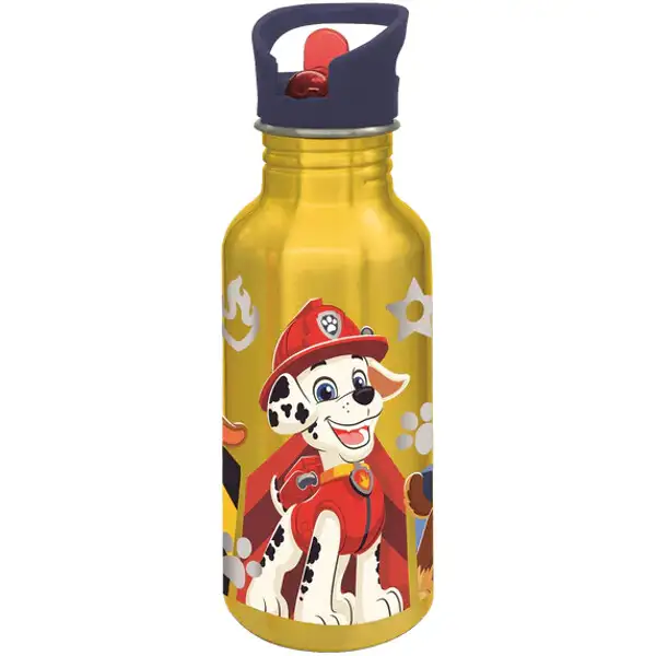 Paw Patrol Aluminium Flaske Gul 545 ml
