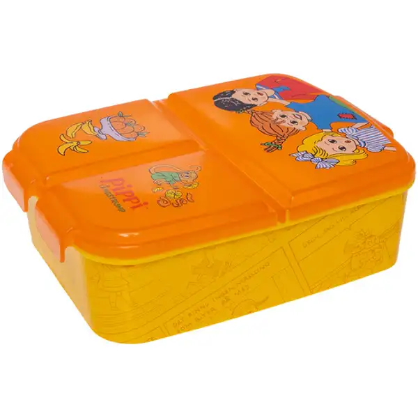 Pippi Madkasse Gul med 3 Rum