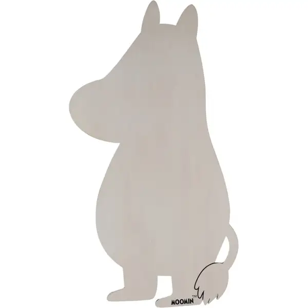 Mumi Lampe i Træ Hvidbejset