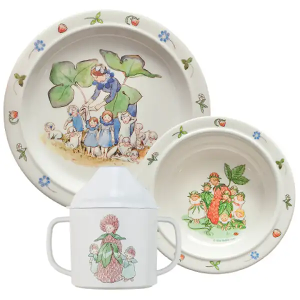 Beskow Blomsterbørn Børneservice 3-dele