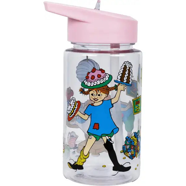 Pippi Fødselsdag Drikkedunk Rosa 500 ml
