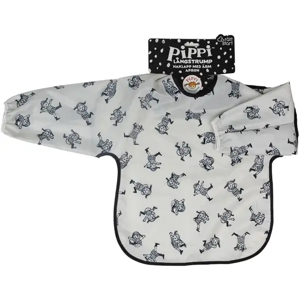 Pippi Cirkus forklæde med ærmer/smadrelomme