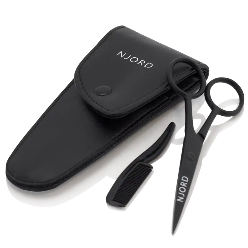 Njord Beard Comb & Scissor (1 sæt)