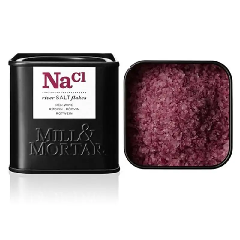 Mill & Mortar Rødvinssalt i flager (80 g)
