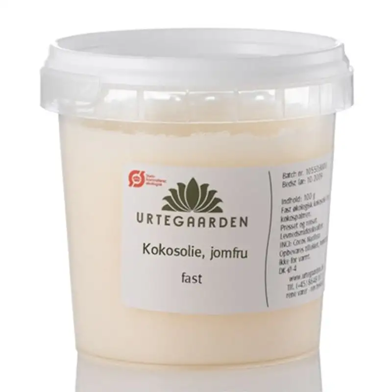 Urtegaarden Kokosolie Jomfru Ø (100 gr)