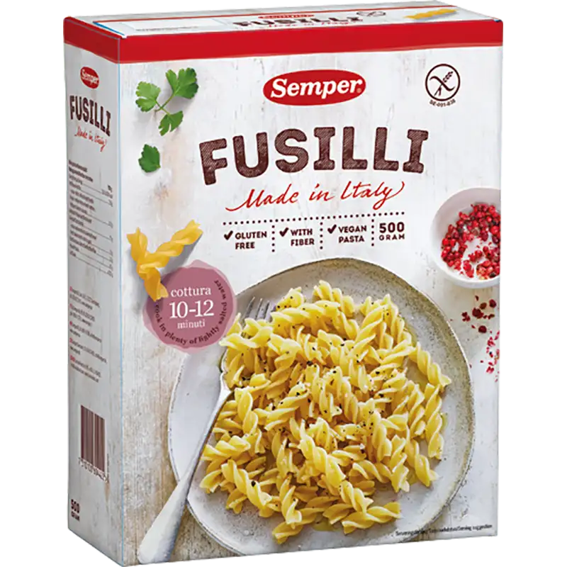 Semper Pastaskruer Fusili Glutenfri (500 gr)