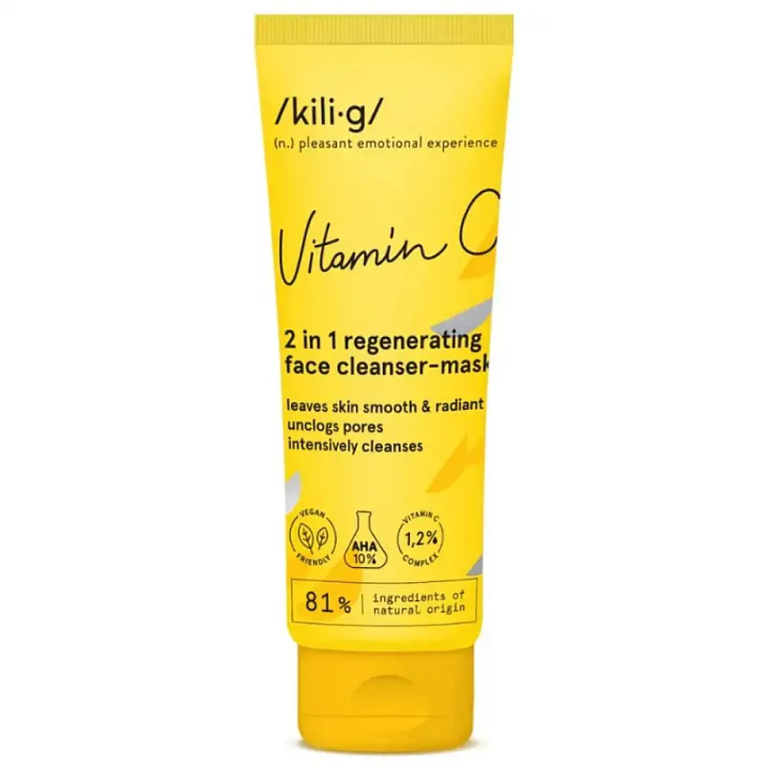 /KILI∙G/ - VITAMIN C - REGENERATING 2-IN-1 CLEANSER-MASK