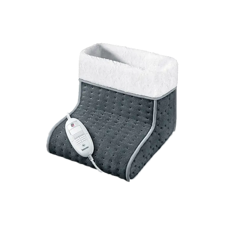 Fodvarmer Med Teddyfor Grå
