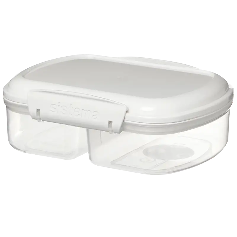 Sistema Opbevaringsboks Hvid Split Bakery (630 ml)