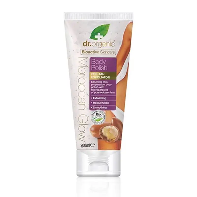 Dr. Organic Moroccan Glow Body polish pre-tan exfoliator (200 ml)
