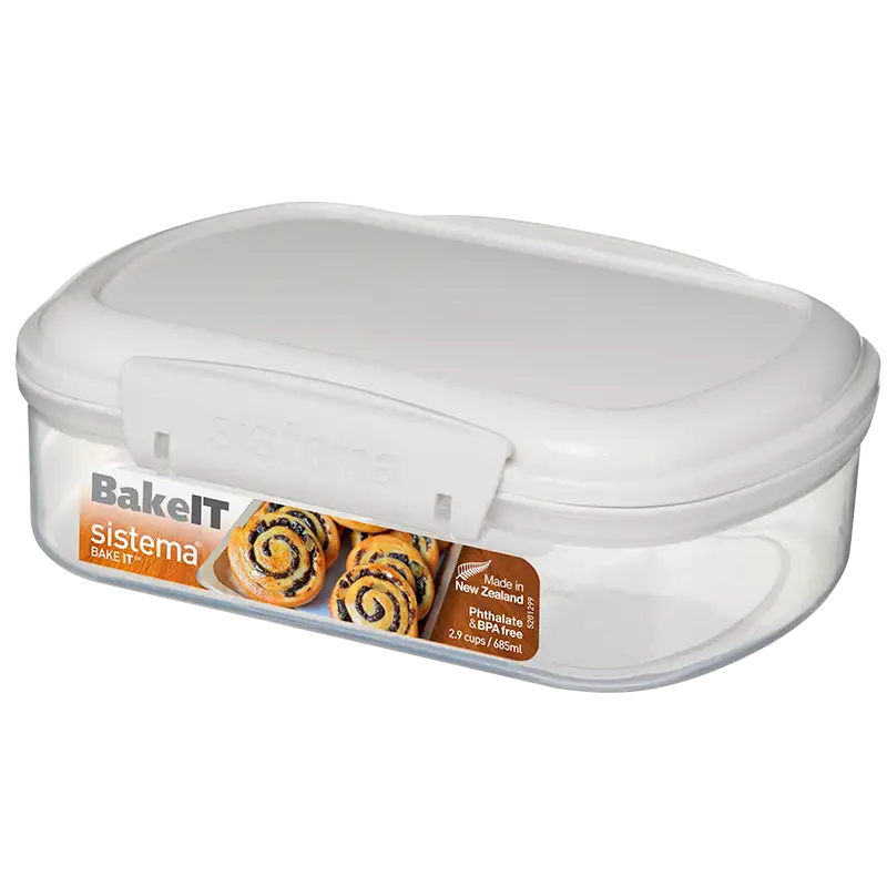 Sistema Opbevaringsboks Hvid Bakery (685 ml)
