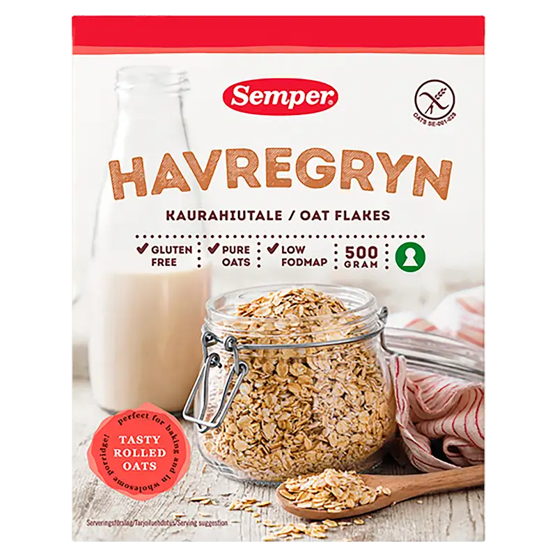 Semper Havregryn Glutenfri (500 gr)