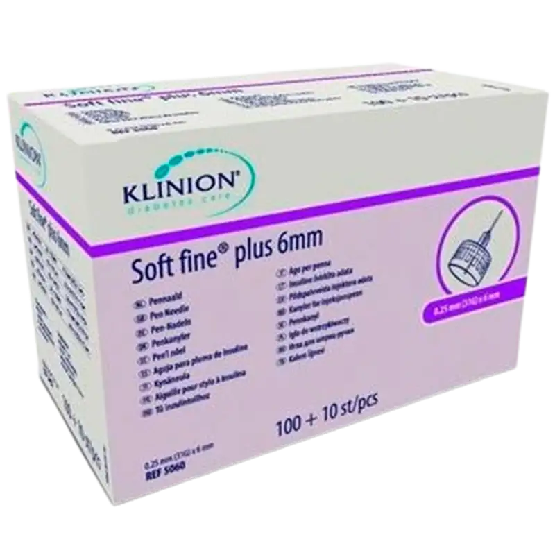 Klinion Soft Fine Plus Penkanyle 6 x 0,25mm (110 stk)