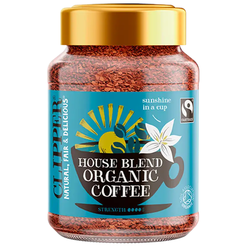 Clipper Instant Kaffe House Blend Fairtrade Ø (100 g)