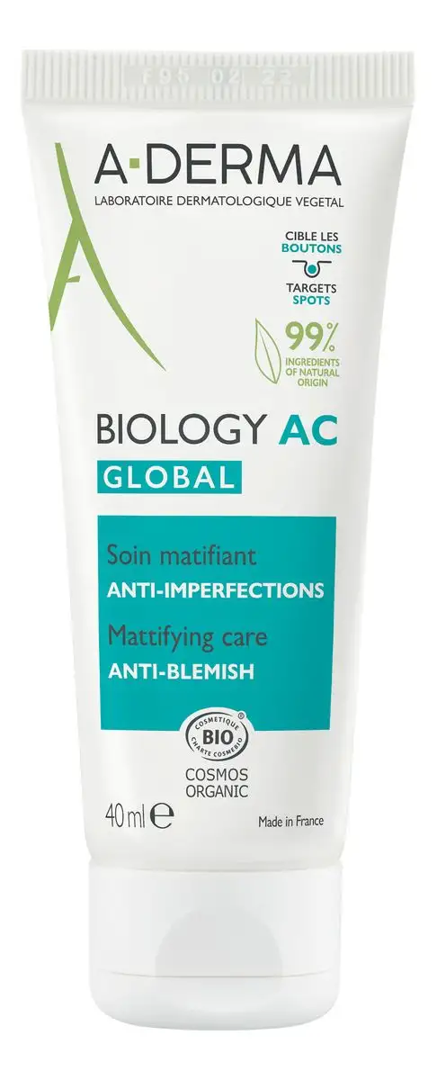 A-DERMA Biology AC Global Mattifying Care - 40 ml.